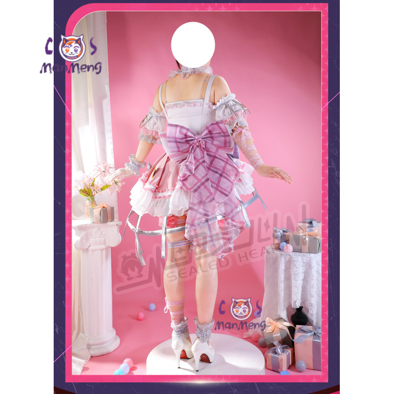 Anime Cosplay Female Characters - 秋山美月アミア mzk アニメ PJSK コスプレ衣装女の子甘いピンクロリータドレス手袋アクセサリー小道具ハロウィンクリスマスギフト