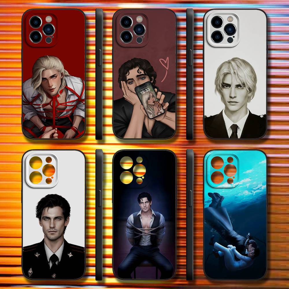Anime Cosplay Romance - R-Romance C-Clubs iPhoneケース iPhone 17、16、15、14、13、12、11、Pro、Max、Plus、X、XS、SE4、E、Mini対応 ソフトブラックケース