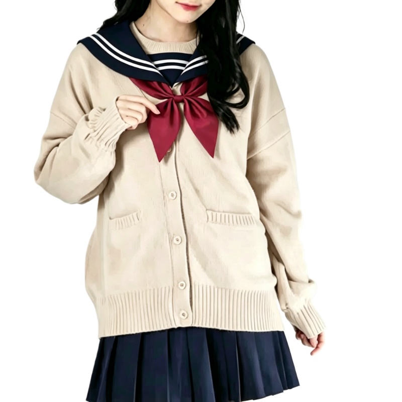 Anime Cosplay Jujutsu - アニメ僕のヒーローアカデミア 僕のヒミコ・トガ コスプレ衣装 女の子 JK制服 セーターコートセット