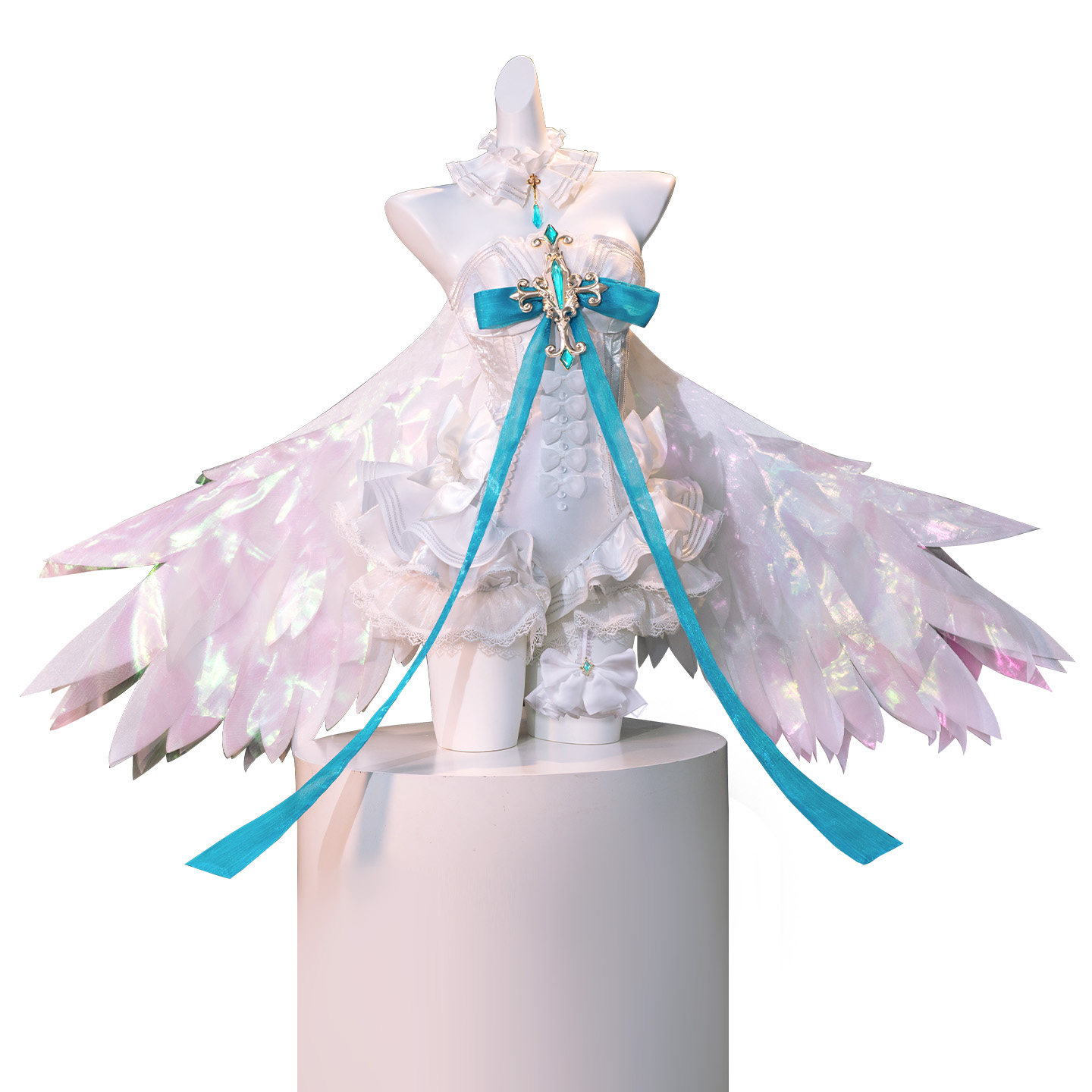 Convention Cosplay Anime - ミク エレガントウィングス スウィートフューチャーエンジェル コスプレ衣装 フルセット 女性用