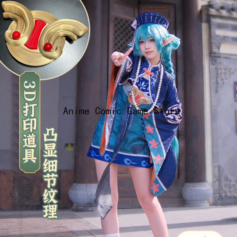 Anime Zombie Cosplay - 在庫ありミクウゾンビコスプレ衣装ウィッグアニメかわいい中国の吸血鬼コスチュームドレスハロウィンパーティー衣装女性用