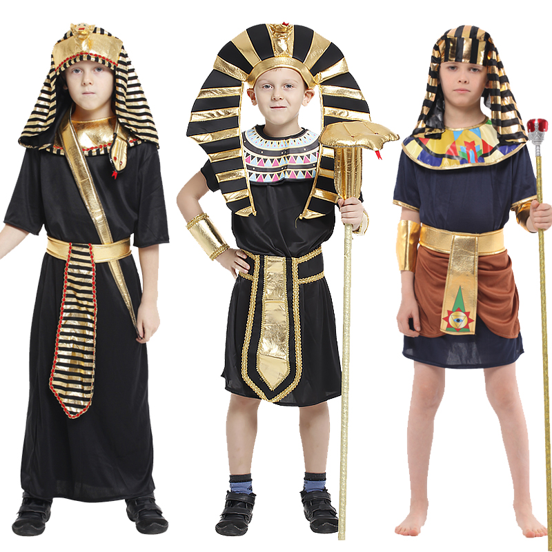 Egypt Cosplay Anime - 子供用エジプトファラオ衣装 クレオパトラ 王子 王女 アニメコスプレパーティー 学校イベント衣装小道具