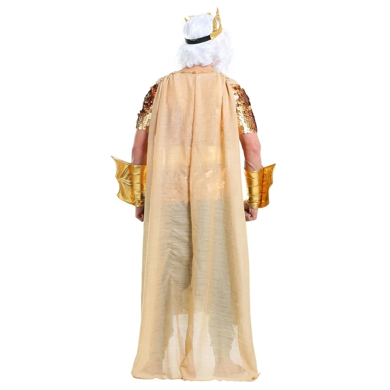 Egypt Cosplay Anime - ❤ 2026 ✚ 女性海の妖精人魚女王コスチュームスタッフ男性用ポセイドンコスチューム大人用エジプトエジプトファラオ王子王コスプレファン ◀