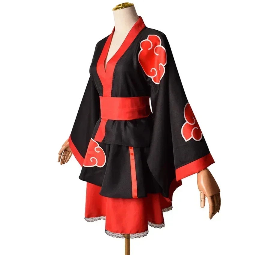 Anime Cosplay Ninja - 新しい忍者コスプレアニメ着物ドレスガールハロウィン衣装子供のためのスカートスーツフェスティバルカーニバル変装女性仮装