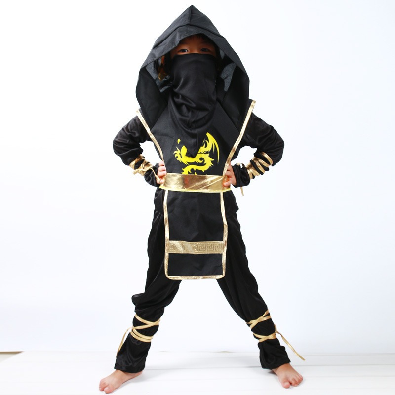 Anime Cosplay Outfit Ideas - カーニバル子供男の子忍者デラックスコスチューム子供用カンフー衣装ハロウィン男の子女の子コスプレアイデアギフトドレスアップパーティー