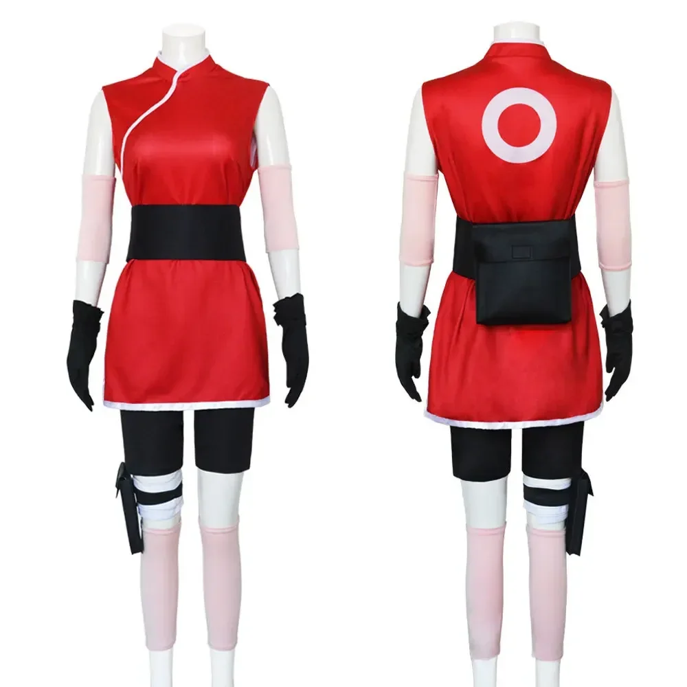 桜春野コスプレ完全忍者スカートコスチュームセット ユニセック - Anime Cosplay Ninja のレビューと価格