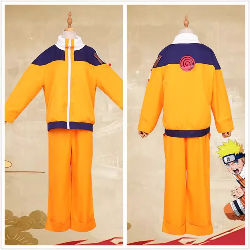 うずまきコスプレ衣装オレンジの服ヘッドバンド & クナイポー - Anime Cosplay Ninja のレビューと価格