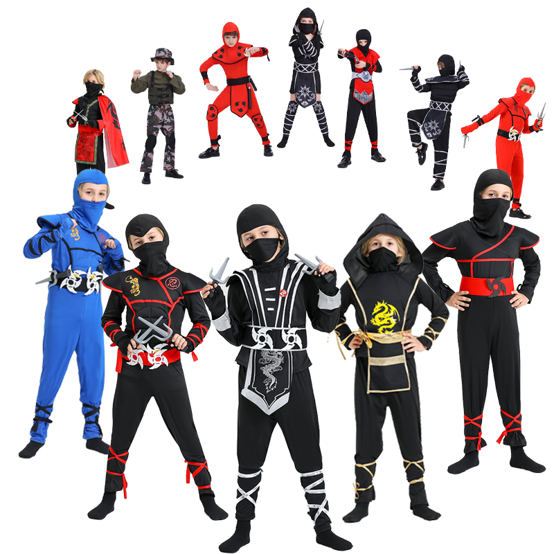 忍者コスチューム 男の子用 アクセサリー付き デラックスキッ - Anime Cosplay Outfit Ideas のレビューと価格