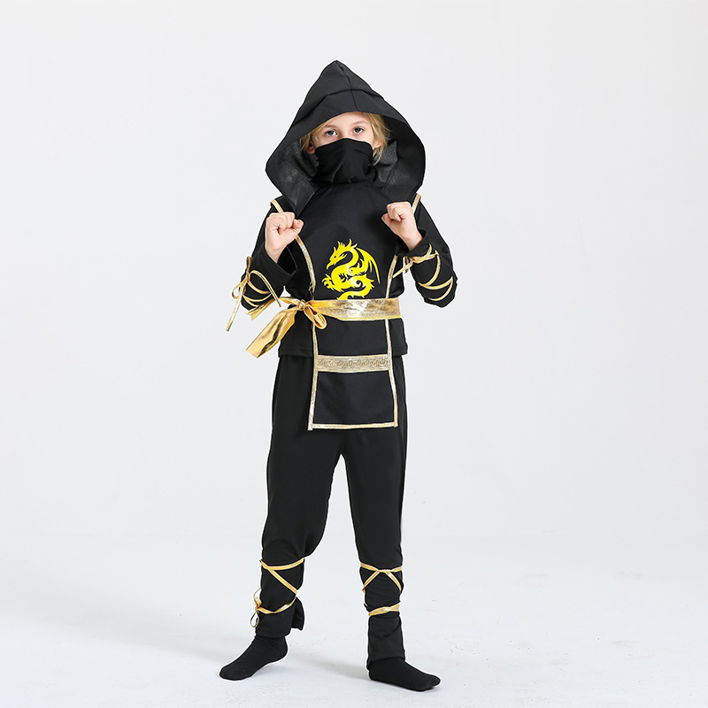 忍者コスチューム 男の子用 アクセサリー付き デラックスキッ - Anime Cosplay Outfit Ideas のレビューと価格
