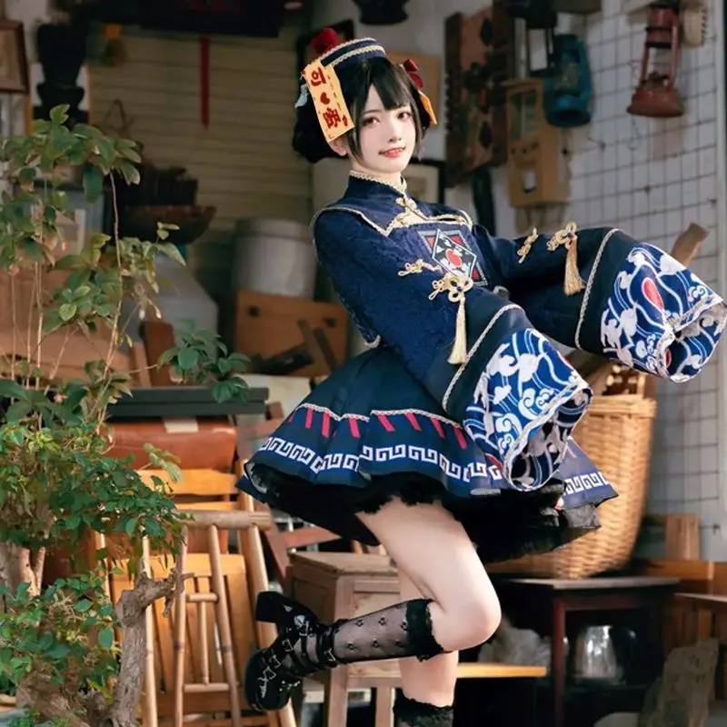 ロリータ中国風の甘いドレスかわいいアニメゾンビガールコスプレ - Anime Zombie Cosplay のレビューと価格