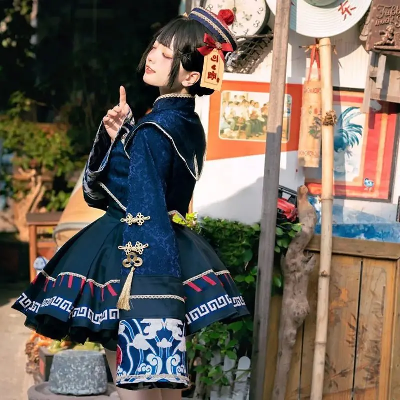 ロリータ中国風の甘いドレスかわいいアニメゾンビガールコスプレ - Anime Zombie Cosplay のレビューと価格