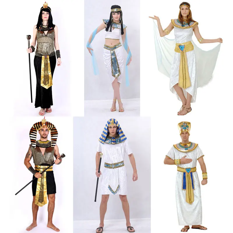 ハロウィンコスチューム古代エジプトエジプトファラオ王皇后クレ - Egypt Cosplay Anime のレビューと価格