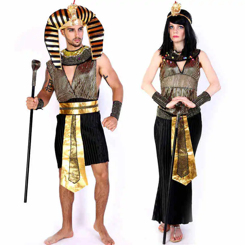 ハロウィンコスチューム古代エジプトエジプトファラオ王皇后クレ - Egypt Cosplay Anime のレビューと価格