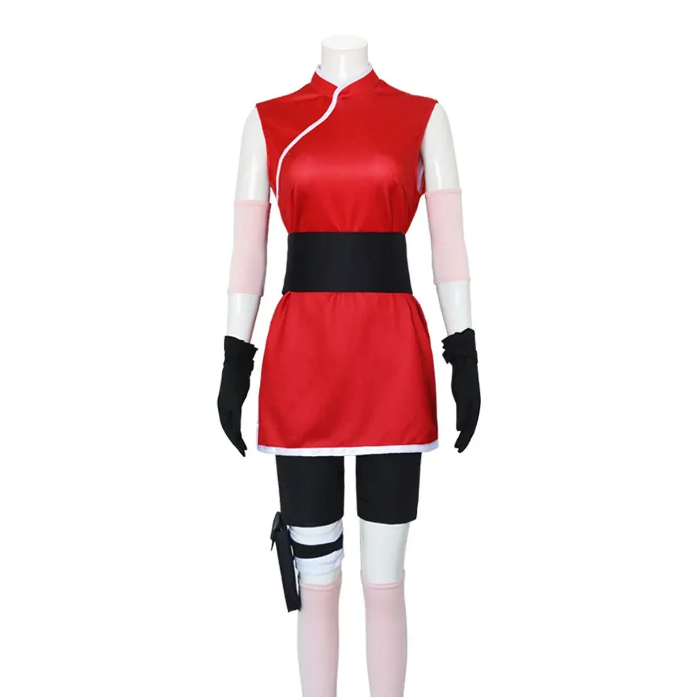 春野サクラコスプレアニメ衣装女性女の子スカート衣装ユニセック - Anime Cosplay Ninja のレビューと価格