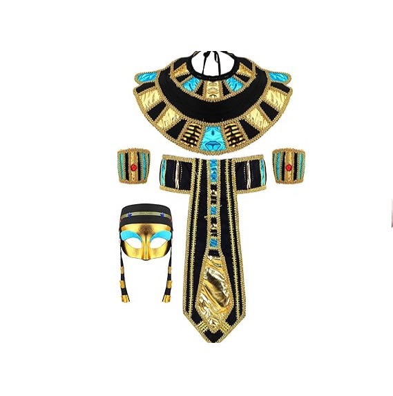 エジプトの衣装アクセサリーセット エジプトのファラオの頭飾り - Egypt Cosplay Anime のレビューと価格