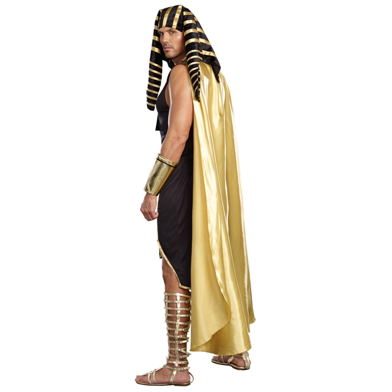男性エジプト衣装セット 7 個ゴールデントリムタンクトップス - Egypt Cosplay Anime のレビューと価格
