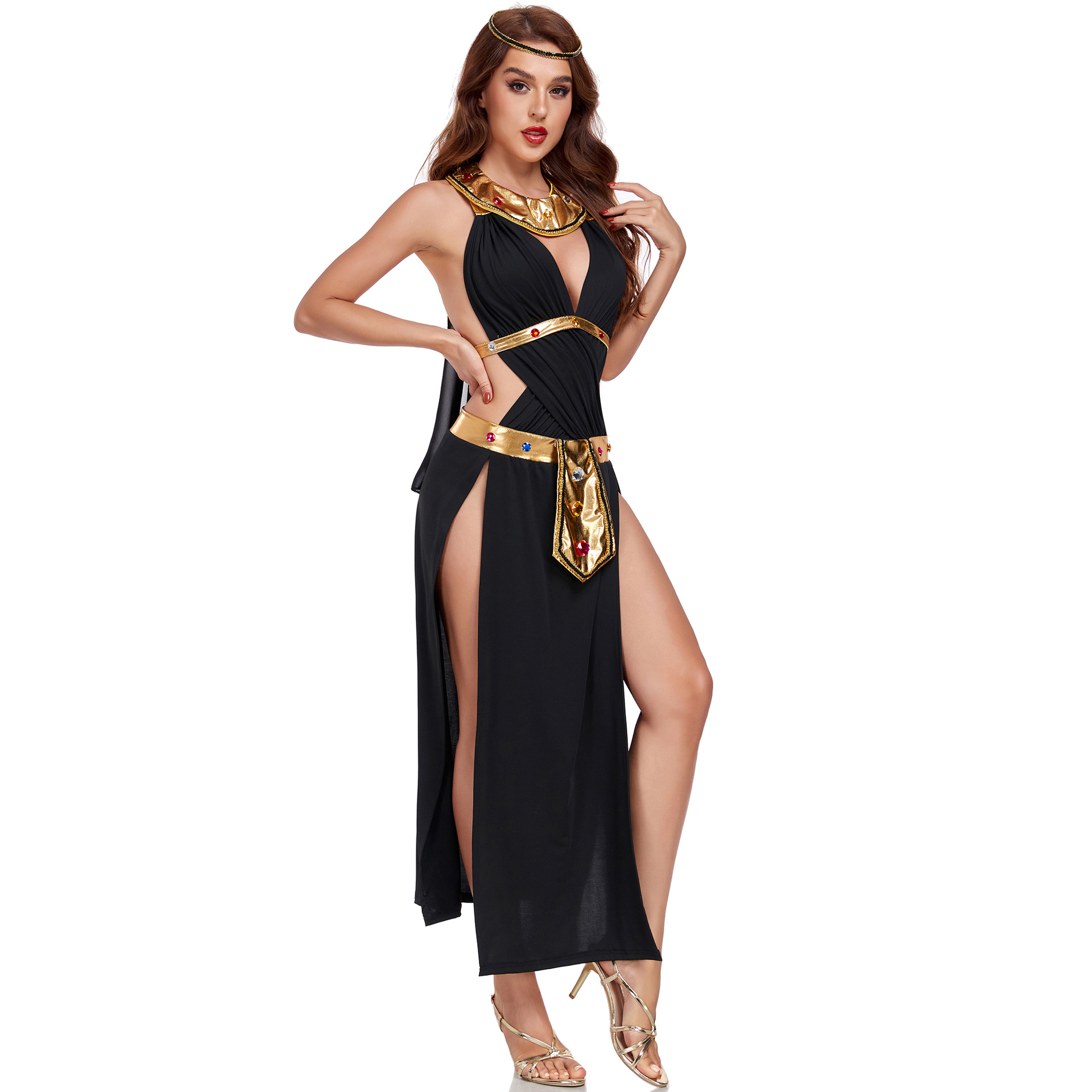 古代エジプトの女王にインスパイアされたアンカコスプレ衣装セッ - Egypt Cosplay Anime のレビューと価格
