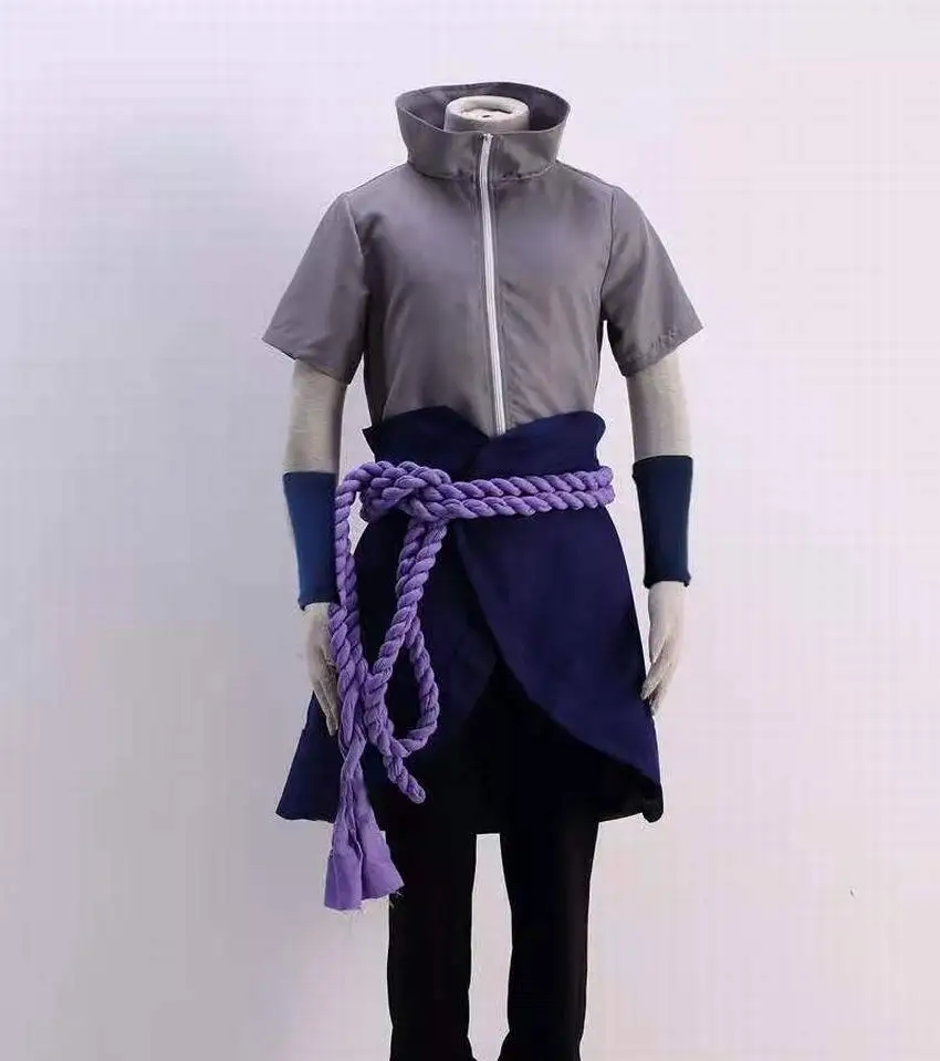 アニメうちはサスケコスプレ衣装トップパンツベルトコスコンベン - Convention Cosplay Anime のレビューと価格