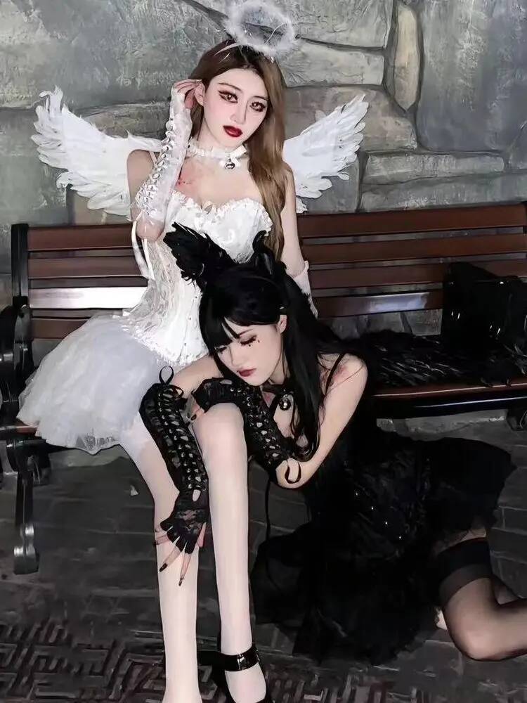 リトルデビルエンジェルベストフレンドセットホットガールストリ - Anime Cosplay Festival のレビューと価格
