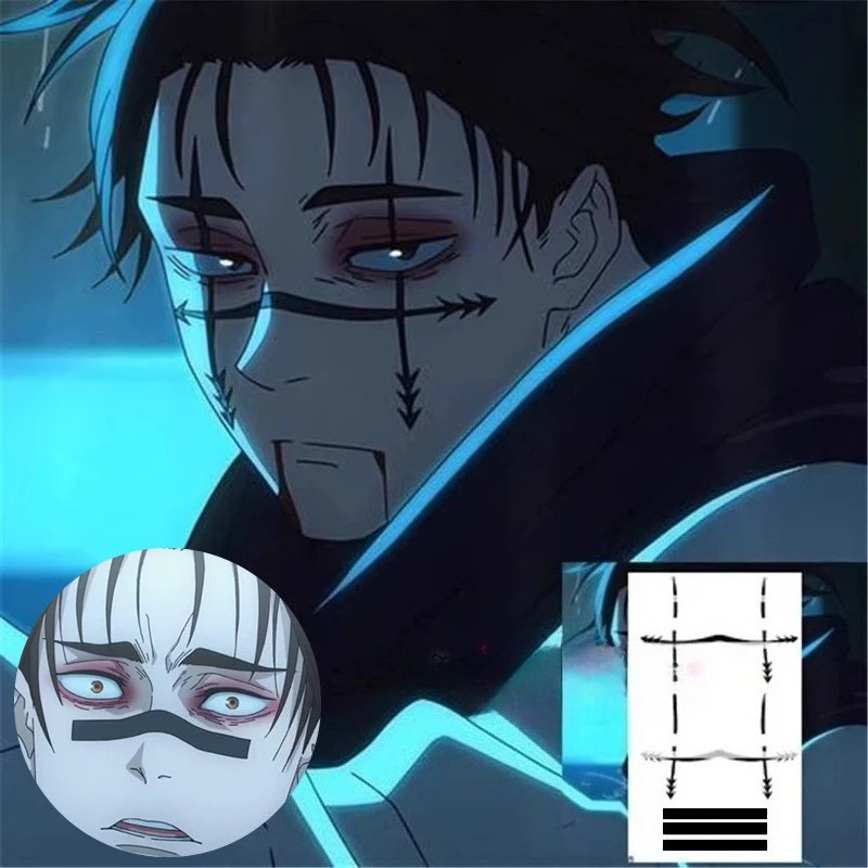 Choso タトゥーステッカー アニメ呪術廻戦シーズン 2  - Anime Cosplay Jujutsu のレビューと価格