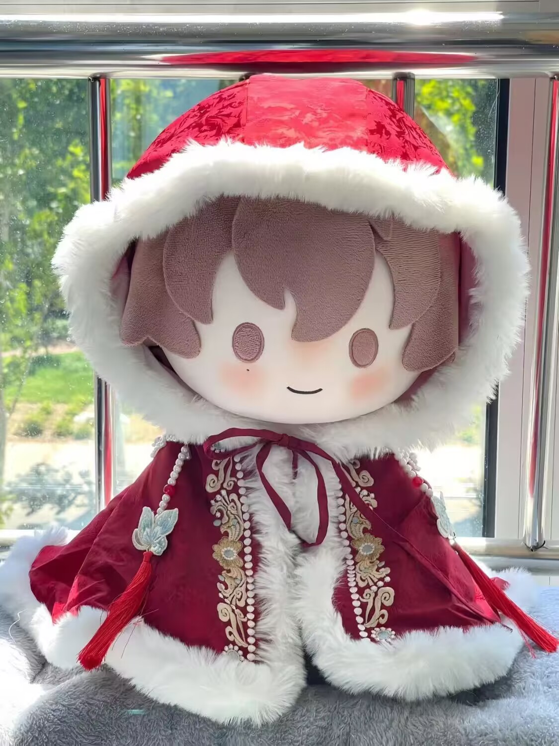 40cmの綿人形ドレス、ケープ、刺繍入り新年挨拶スーツ、春節 - Anime Cosplay Festival のレビューと価格